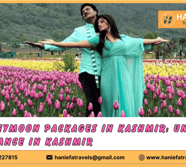 "Romantic shikara ride for Honeymoon packages in Kashmirhoneymooners on Dal Lake in Srinagar, Kashmir."