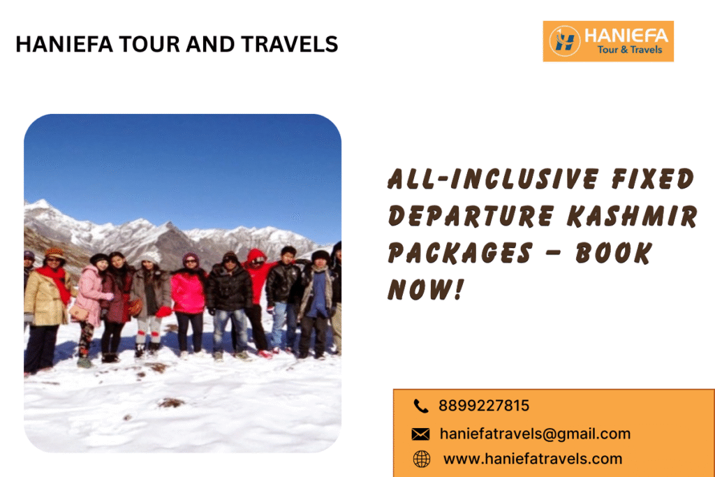 All-inclusive fixed departure Kashmir