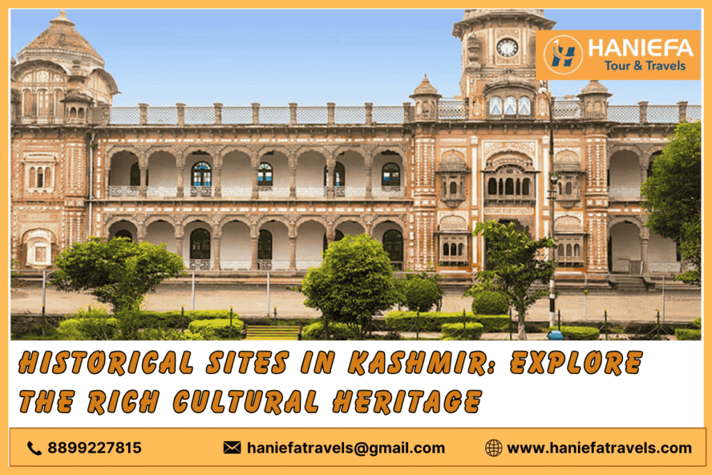 Top historical sites in Kashmir Famous historical landmarks in Kashmir Ancient temples in Kashmir Kashmir historical attractions Cultural heritage sites in Kashmir Must-visit historical sites in Kashmir Kashmir heritage tours Historical monuments in Kashmir Exploring Kashmir's history Kashmir's rich cultural history