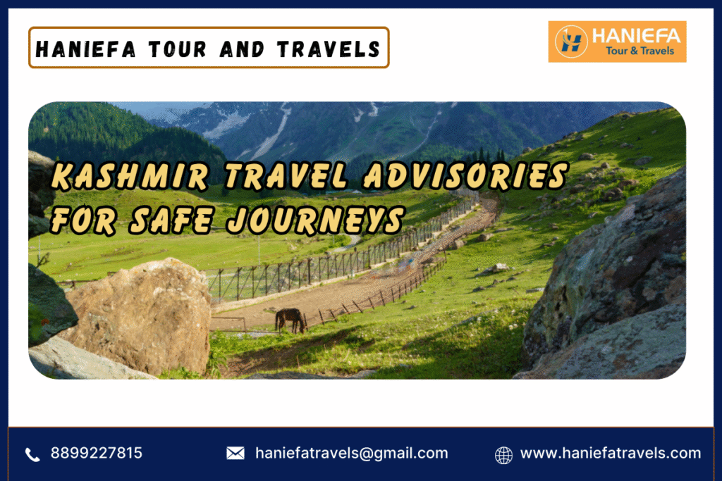 Kashmir travel advisories