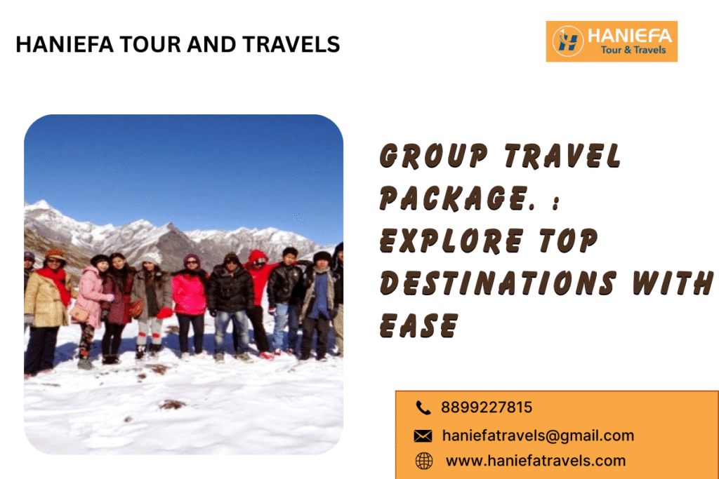 group travel package.