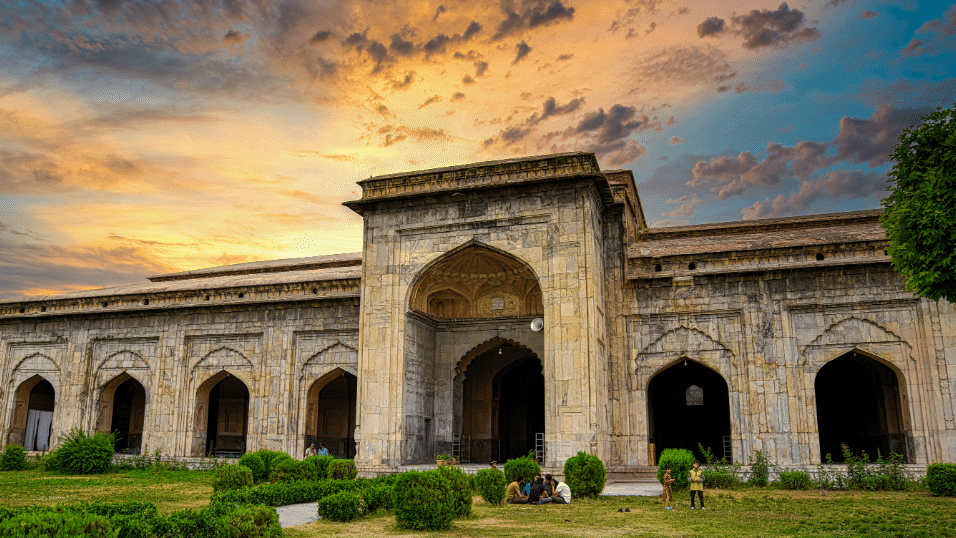 visiting historical sites in Kashmir