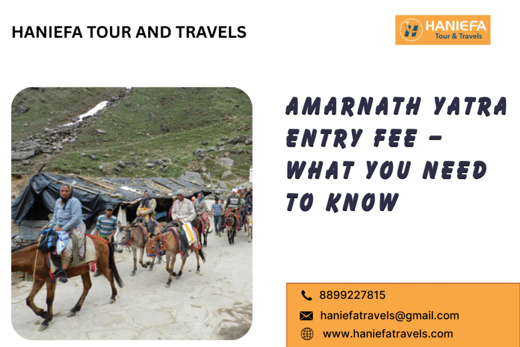 Amarnath Yatra entry fee