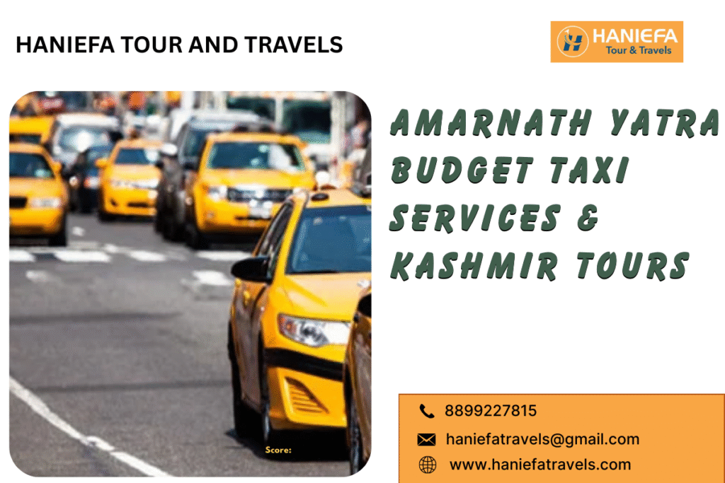 Amarnath Yatra budget taxi services