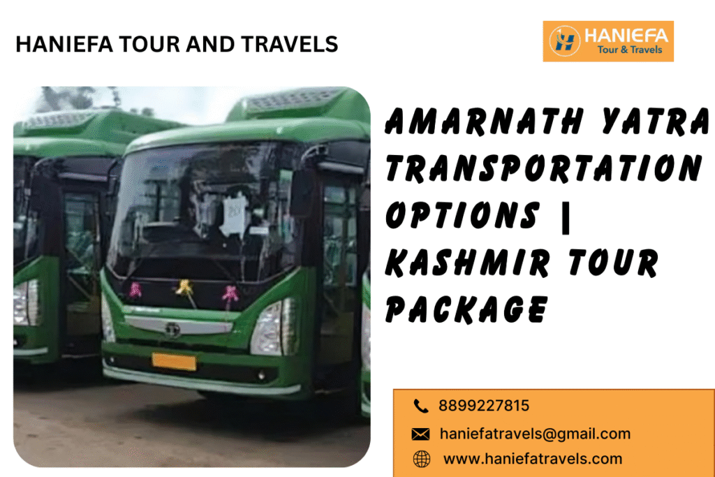 Amarnath Yatra transportation options