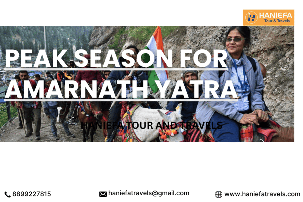 Amarnath Yatra schedpeak season for Amarnathule