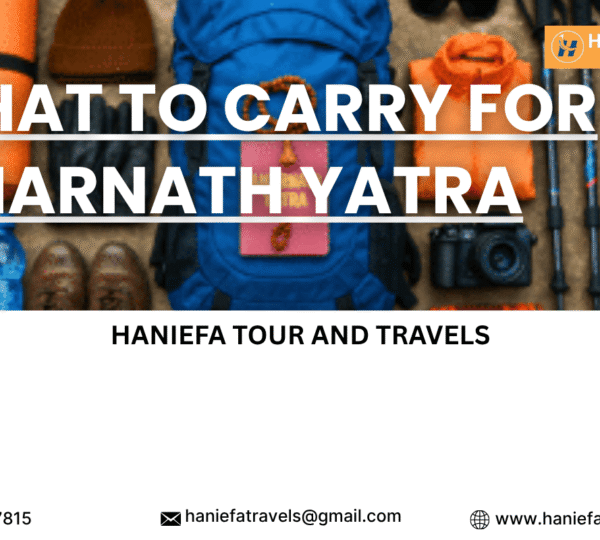 what to carry for Amarnath Yatra