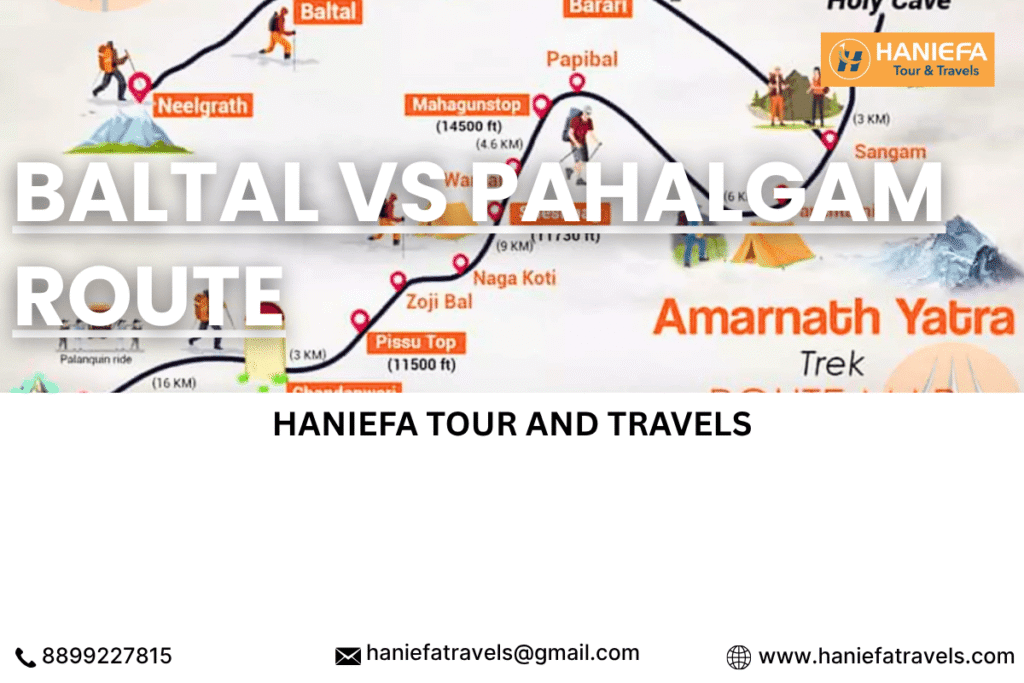 Baltal vs Pahalgam route