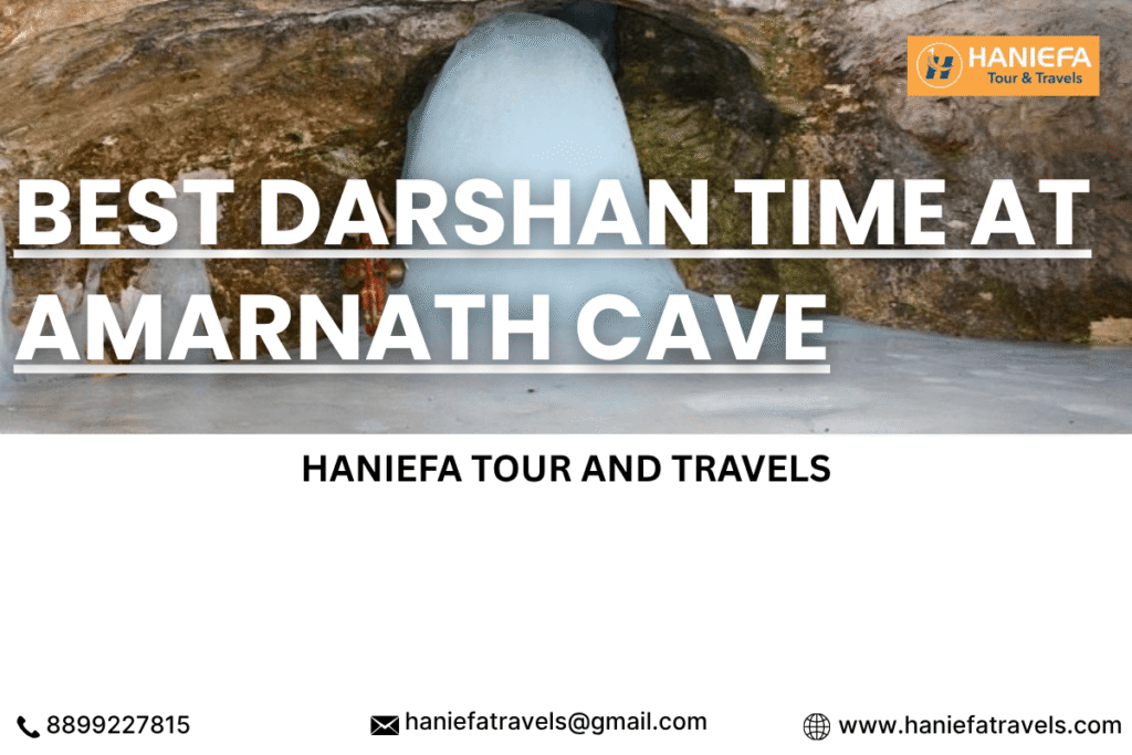 best darshan time at Amarnath cave