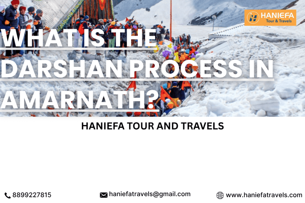 What is the darshan process in Amarnath?