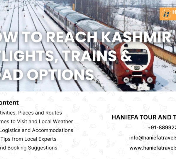 How to reach Kashmir Flights to Srinagar Train to Jammu Kashmir Road trip to Kashmir Delhi to Srinagar travel Jammu to Srinagar by road Best way to reach Kashmir Kashmir transport guide Kashmir tour planning Travel tips for Kashmir