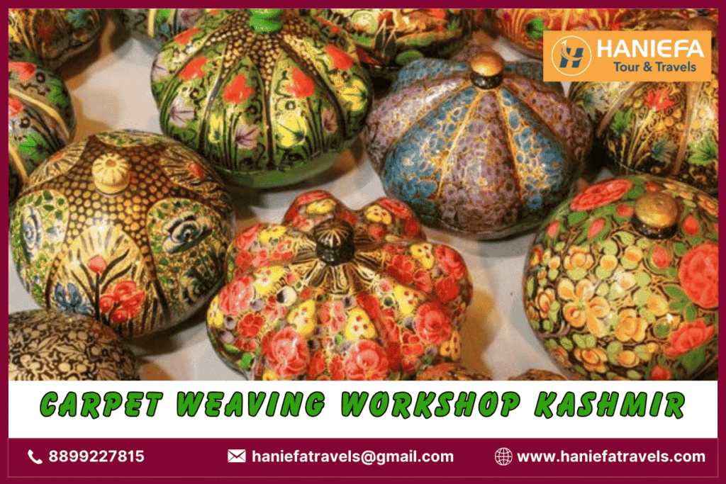 Carpet weaving workshop Kashmir