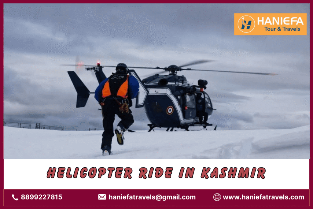 Helicopter ride in Kashmir