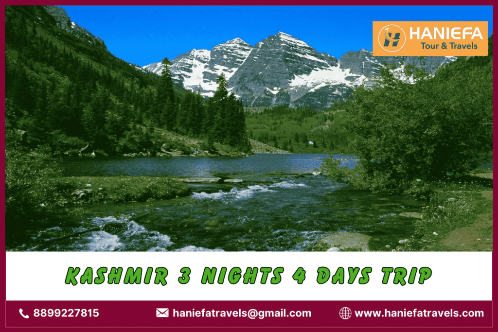 Kashmir 3 nights and 4 days trip