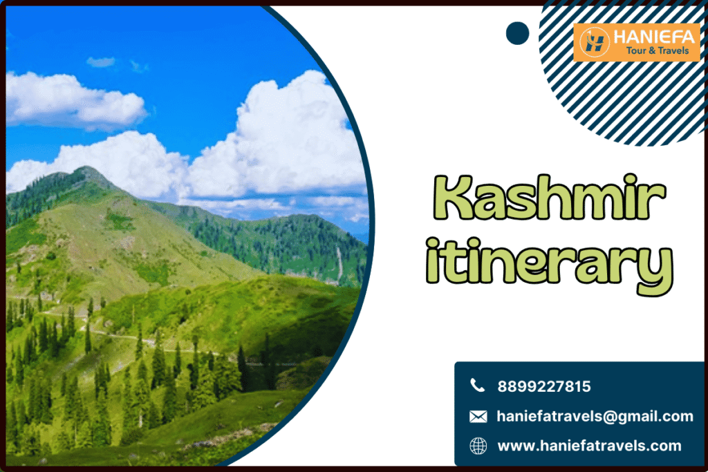 Kashmir itinerary